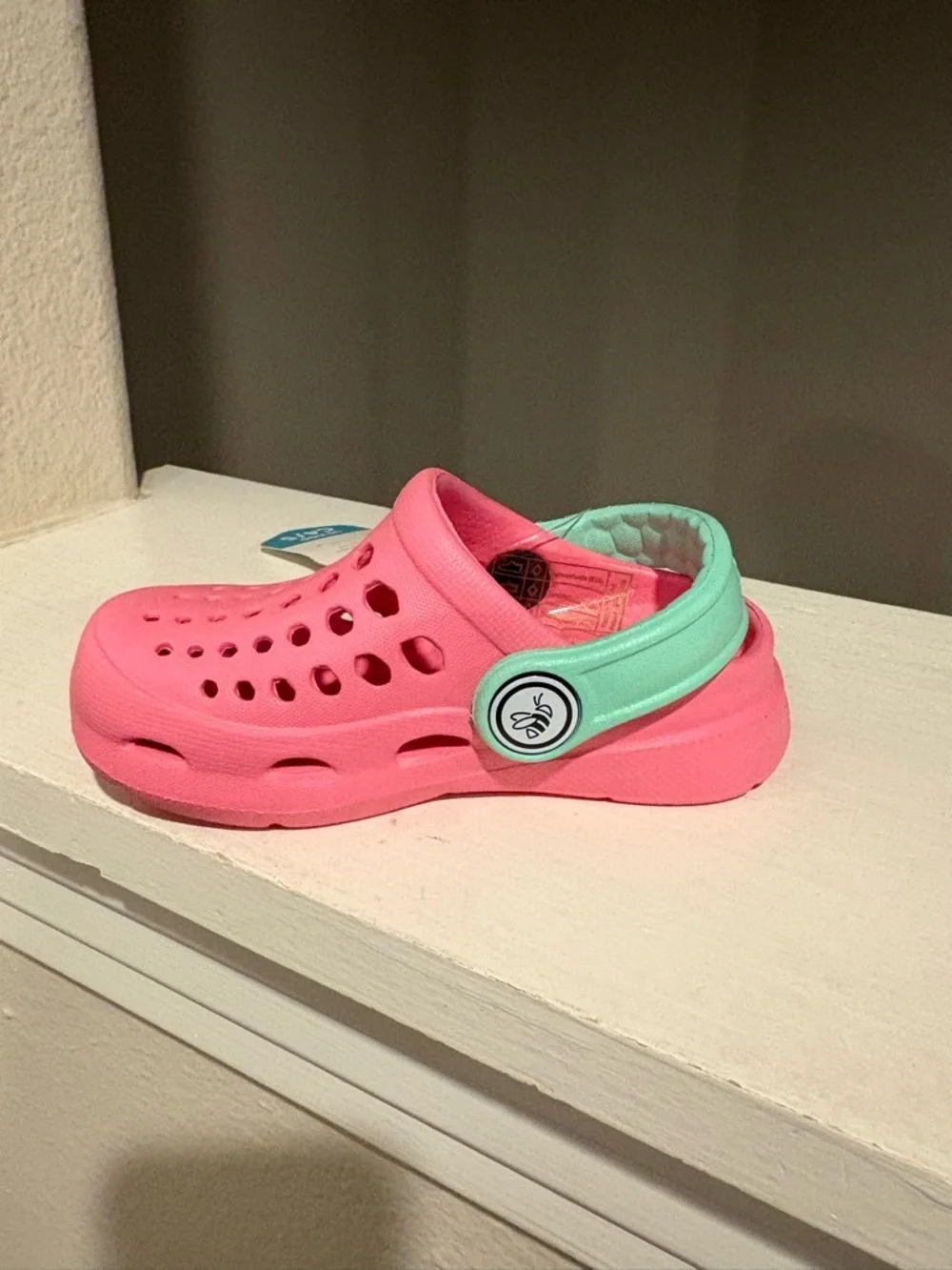 JOYBEES Harper Pink Mint Active Clog Water Shoe Girls Toddler Infant Size 4 / 5